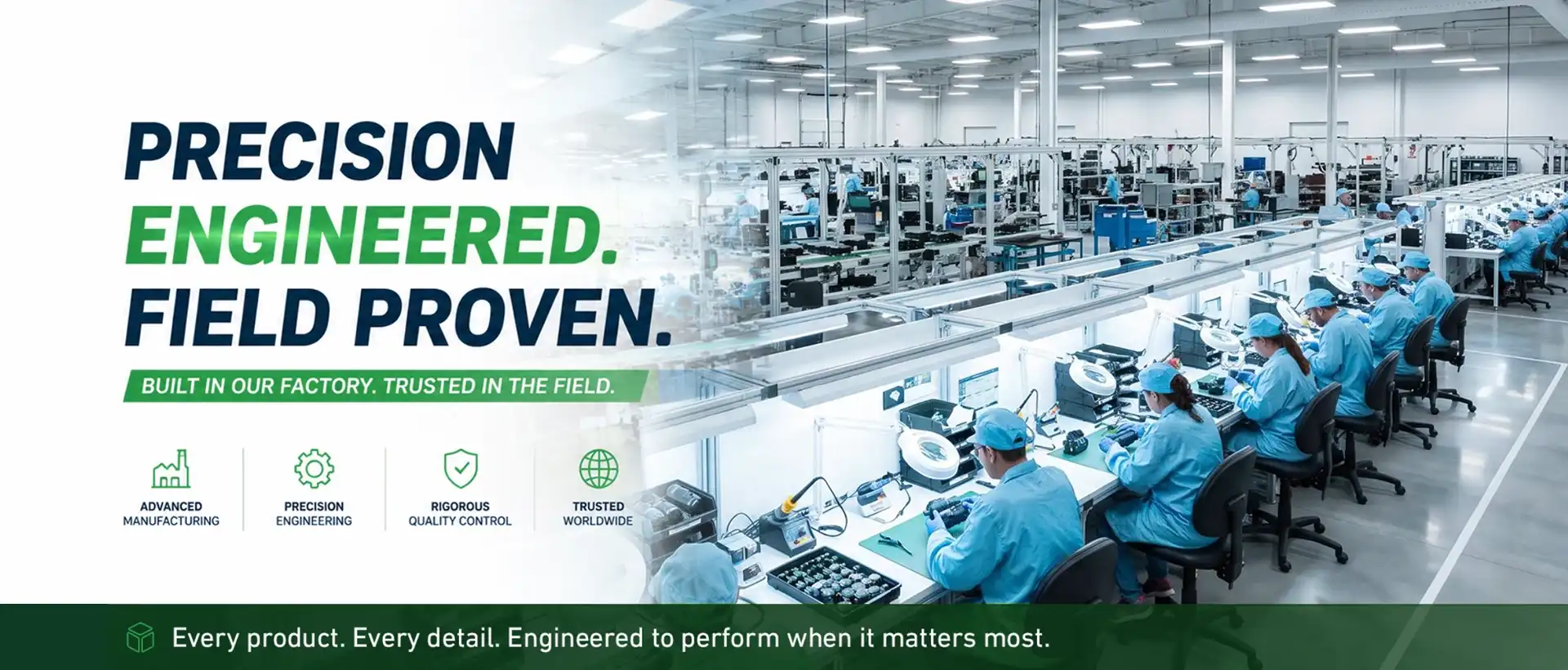 PRECISION ENGINEERED. FIELD PROVEN.