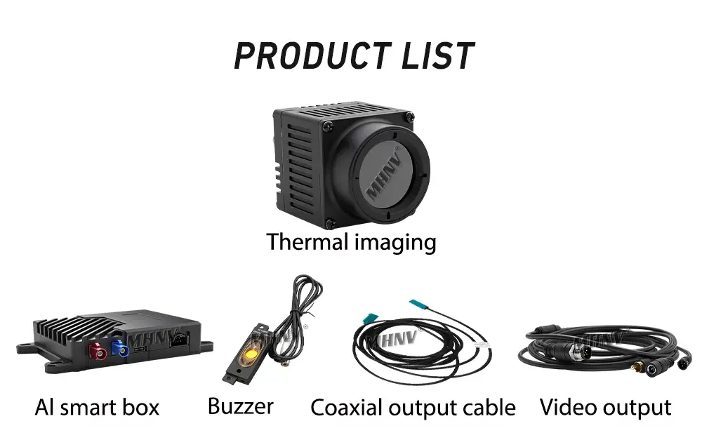 MHNV® Driver P3/6-B Safe Driving System With Recognition Function Infrared Thermal Car Imaging Camera