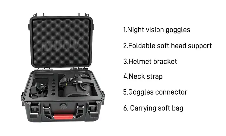 P43 Green Phosphor / White Phosphor, Autogate,  Dual Tube, MX-10160, BNVD, Manual System Gain, Binocular Night Vision Device