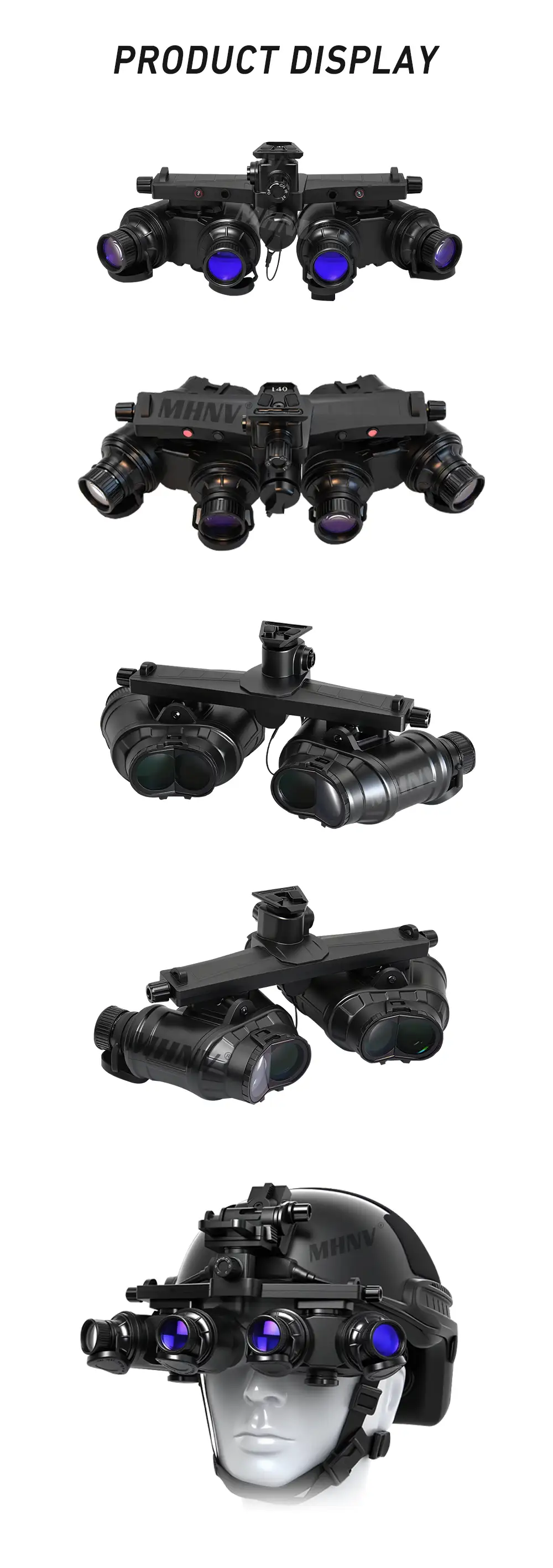 MH-GPNVG-18|Four Eyes 4 Tubes Night Vision Goggles Foldable,Ground Panoramic GPNVG18 Night Vision Goggles|MHNV®