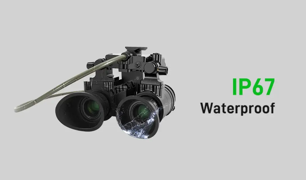 MHNV® F-PVS31 BInocular Thermal Detector and Two High-Performance White NNVT Image Intensifier Tubes Fused