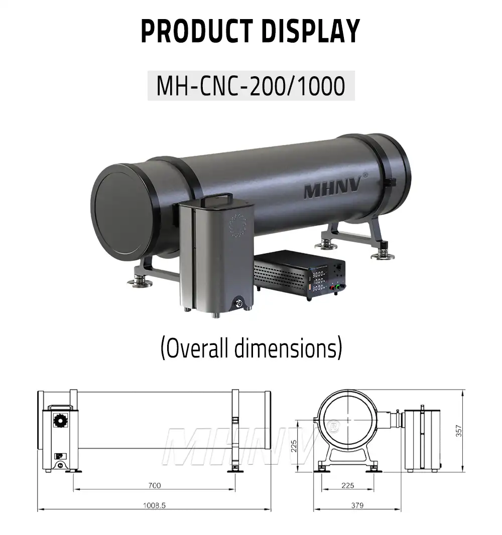 MHNV® | MH-CNRC Coaxial Newtonian Reflective Collimator | Optical Test Equipment