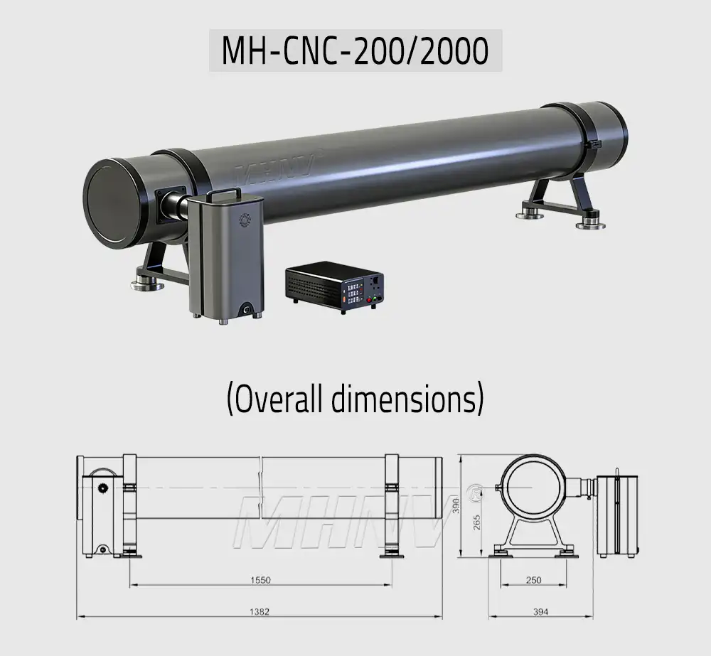 MHNV® | MH-CNRC Coaxial Newtonian Reflective Collimator | Optical Test Equipment